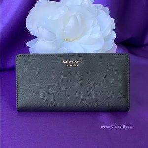 ▪️KATE SPADE▪️Cameron Black Slim Wallet